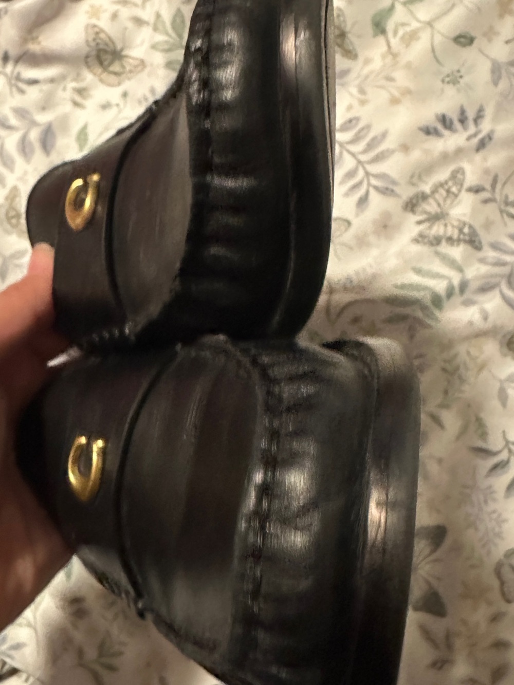 Coach Jolene Scultped "C" Tailored Moc Loafer Flats 7.5 - Picture 9 of 9
